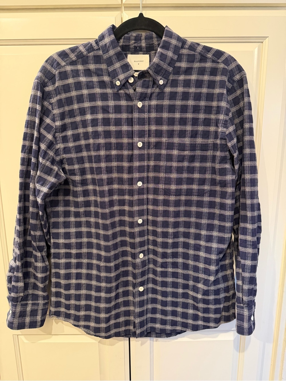 Billy Reid Tuscumbia Shirt Button Down Indigo/White
